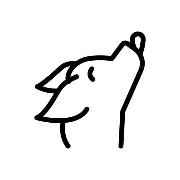 Hundevektorillustration Auf Transparentem Hintergrund Symbole Premium Qualität Dünnes Liniensymbol Für — Stockvektor