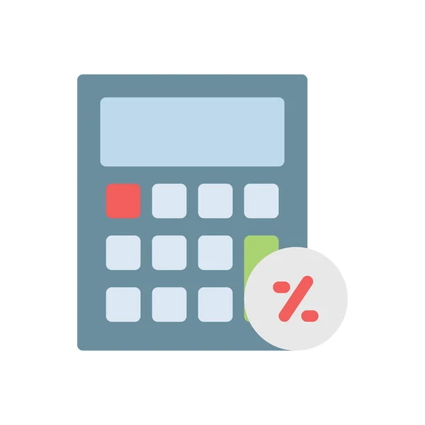 Calculadora Vector Ilustración Sobre Fondo Transparente Símbolos Calidad Premium Icono — Vector de stock