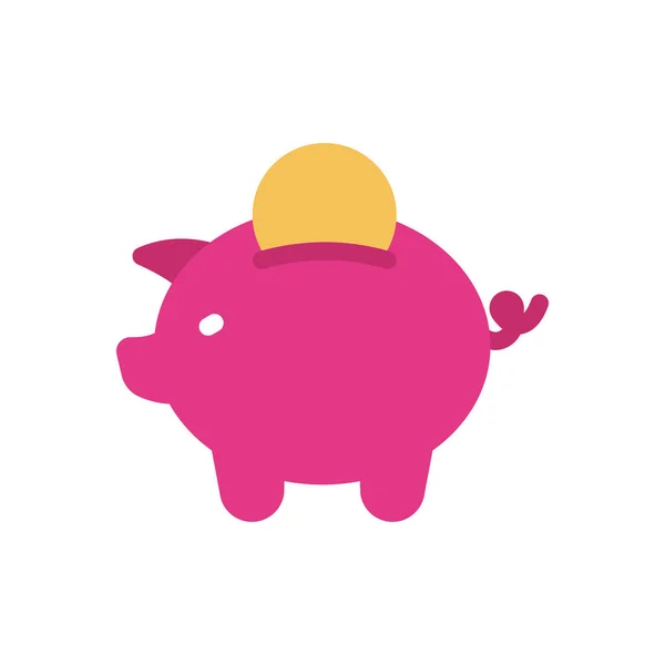 Piggy Vector Illustration Transparent Background Premium Quality Symbols Stroke Icon — Vetor de Stock