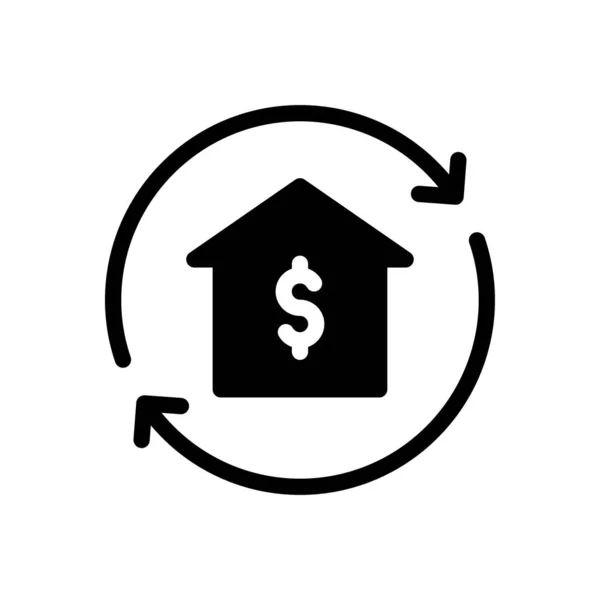 Ilustração Vetor Home Fundo Transparente Símbolos Qualidade Premium Ícone Glyphs — Vetor de Stock