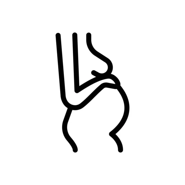 Zwangerschap Vector Illustratie Een Transparante Achtergrond Premium Kwaliteit Symbolen Dunne — Stockvector