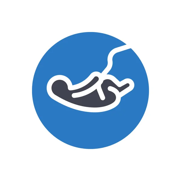Pregnancy Vector Illustration Transparent Background Premium Quality Symbols Glyphs Icon —  Vetores de Stock