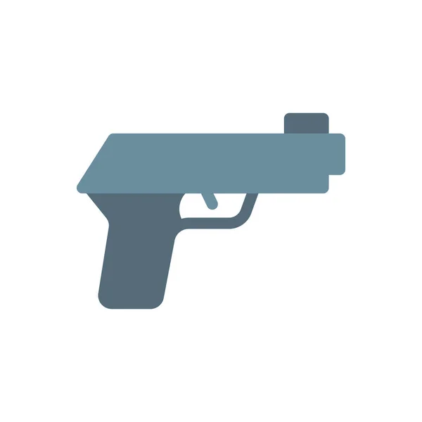 Pistol Vector Illustration Transparent Background Premium Quality Symbols Stroke Icon — ストックベクタ