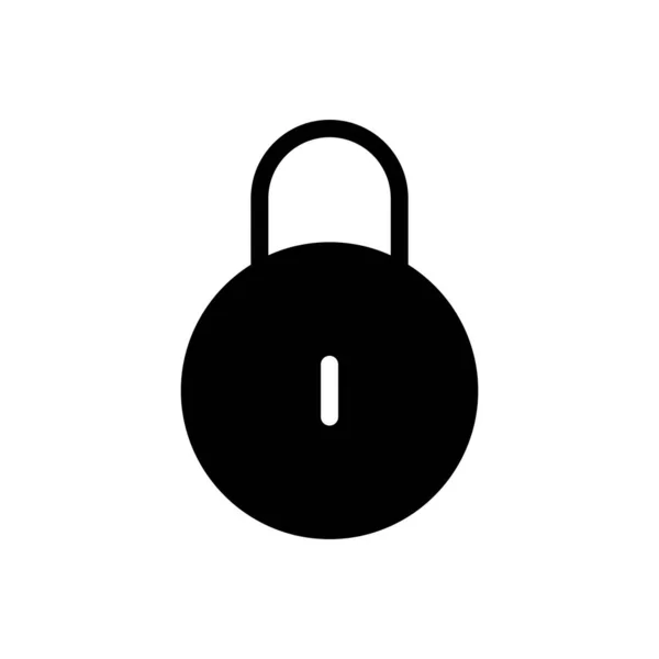 Lock Vector Illustratie Een Transparante Achtergrond Premium Kwaliteit Symbolen Glyphs — Stockvector