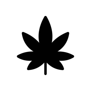 Şeffaf bir arkaplanda marihuana vektör illüstrasyonu. Konsept ve grafik tasarım simgeleri için kaliteli semboller..