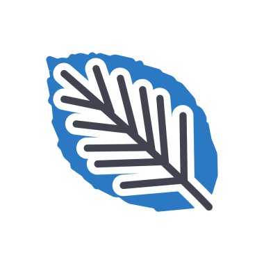 Şeffaf bir arkaplan üzerinde yaprak vektör çizimi. Konsept ve grafik tasarım simgeleri için kaliteli semboller.. 