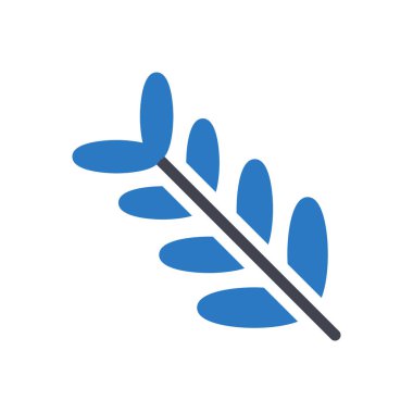 Şeffaf bir arkaplan üzerinde yaprak vektör çizimi. Konsept ve grafik tasarım simgeleri için kaliteli semboller.. 