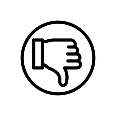 dislike vector illustration on a transparent background.Premium quality symbols.Thin line icon for concept and graphic design. 