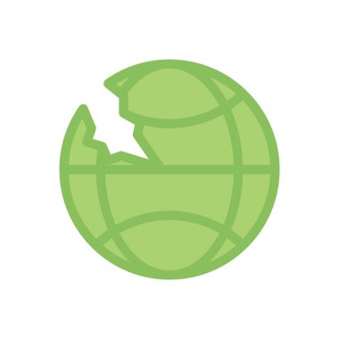 Şeffaf bir arkaplan üzerinde küresel vektör çizimi. Konsept ve grafik tasarımı için kaliteli semboller..