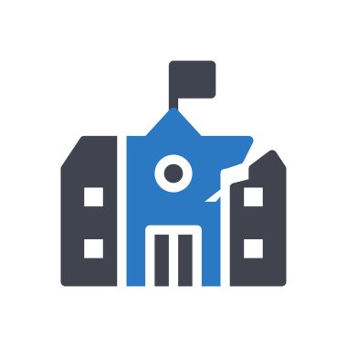 Şeffaf bir arkaplan üzerinde okul vektör illüstrasyonu. Konsept ve grafik tasarım simgeleri için kaliteli semboller..