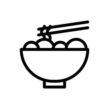 noodles vector illustration on a transparent background.Premium quality symbols.Thin line icon for concept and graphic design.