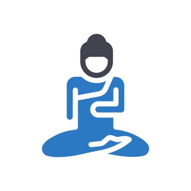 buddha vector illustration on a transparent background.Premium quality symbols.Glyphs icon for concept and graphic design. 