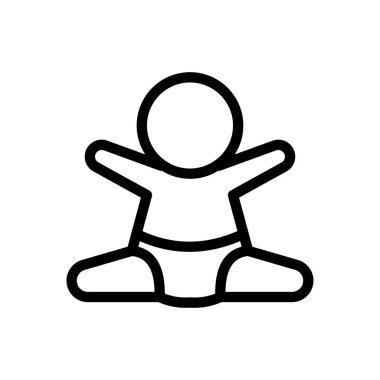 kid vector illustration on a transparent background.Premium quality symbols.Thin line icon for concept and graphic design. 