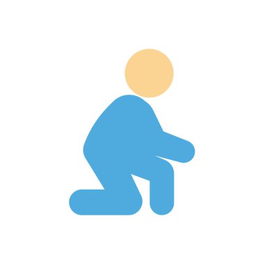 Şeffaf bir arkaplan üzerinde çocuk vektör illüstrasyonu. Konsept ve grafik tasarım için kaliteli semboller..