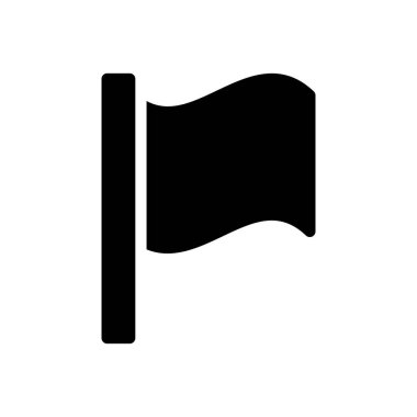 Şeffaf bir arkaplan üzerinde bayrak vektör illüstrasyonu. Konsept ve grafik tasarımı için kaliteli semboller.. 