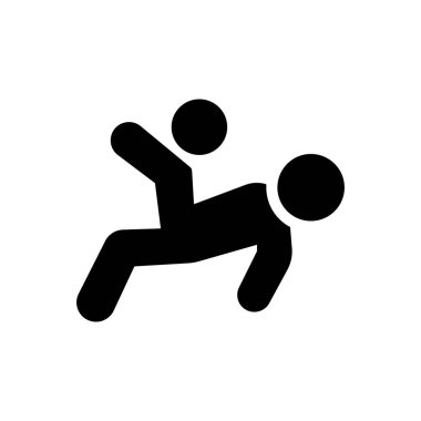 kick vector illustration on a transparent background.Premium quality symbols.Glyphs icon for concept and graphic design.