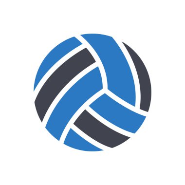 Şeffaf bir arkaplan üzerinde voleybol vektör çizimi. Konsept ve grafik tasarımı için en iyi kalite semboller..