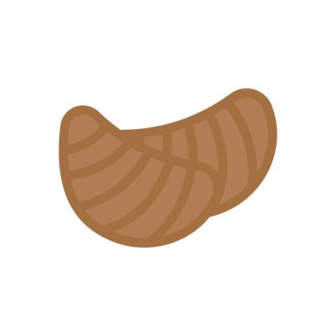 croissant vector illustration on a transparent background.Premium quality symbols.Stroke icon for concept and graphic design. 
