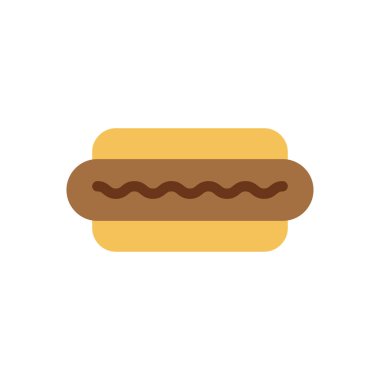Saydam bir arkaplan üzerinde hotdog vektör çizimi. Konsept ve grafik tasarımı için premium kalite simgeleri.. 