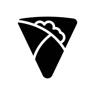 shawarma vector illustration on a transparent background.Premium quality symbols.Glyphs icon for concept and graphic design. 