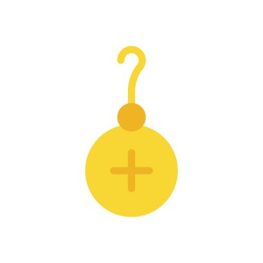 Şeffaf bir arkaplan üzerindeki küpeler vektör illüstrasyonu. Konsept ve grafik tasarımı için birinci sınıf kalite simgeler..