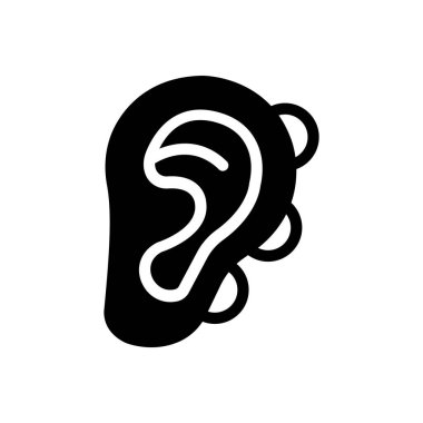 earrings vector illustration on a transparent background.Premium quality symbols.Glyphs icon for concept and graphic design. 