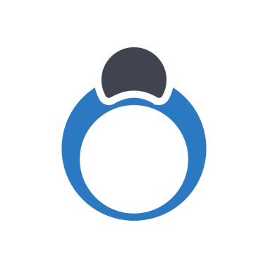 Şeffaf bir arkaplan üzerinde halka vektör çizimi. Konsept ve grafik tasarımı için kaliteli semboller.. 