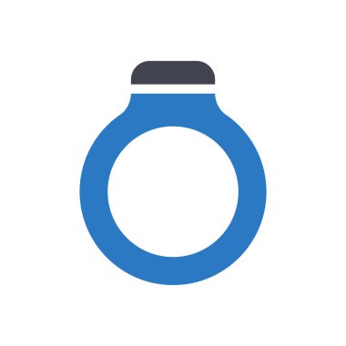 Şeffaf bir arkaplan üzerinde halka vektör çizimi. Konsept ve grafik tasarımı için kaliteli semboller.. 