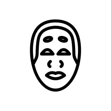 Saydam bir arkaplanda hayalet vektör çizimi. Premium kalite semboller. Konsept ve grafik tasarım için ince çizgi simgesi.