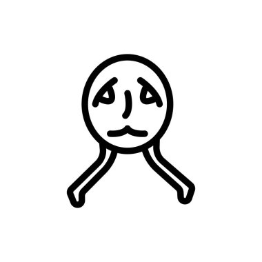 ghot vector illustration on a transparent background.Premium quality symbols.Thin line icon for concept and graphic design. 