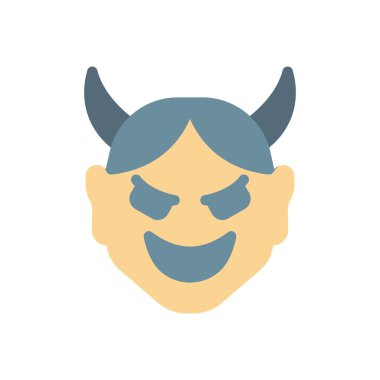 demon vector illustration on a transparent background.Premium quality symbols.Stroke icon for concept and graphic design. 