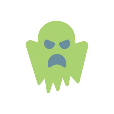 Saydam bir arkaplan üzerinde hayalet vektör çizimi. Konsept ve grafik tasarım için mükemmel kalite simgeleri.. 