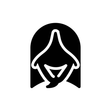 demon vector illustration on a transparent background.Premium quality symbols.Glyphs icon for concept and graphic design. 