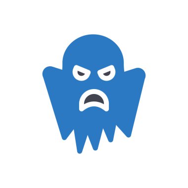 Saydam bir arkaplanda hayalet vektör illüstrasyonu. Konsept ve grafik tasarımı için mükemmel kalite semboller.. 