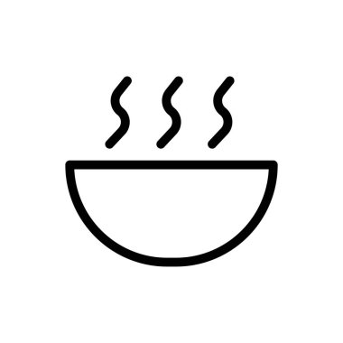 Şeffaf bir arkaplanda sıcak vektör çizimi. Konsept ve grafik tasarımı için ince çizgi simgesi.. 