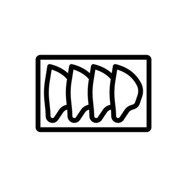 dumpling vector illustration on a transparent background.Premium quality symbols.Thin line icon for concept and graphic design.