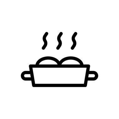 Şeffaf bir arkaplanda yiyecek vektör çizimi. Premium kalite semboller. Konsept ve grafik tasarım için ince çizgi simgesi.