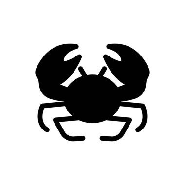 Şeffaf bir arkaplan üzerinde Yengeç vektör çizimi. Konsept ve grafik tasarımı için mükemmel kalite semboller..