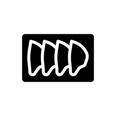 dumpling vector illustration on a transparent background.Premium quality symbols.Glyphs icon for concept and graphic design. 