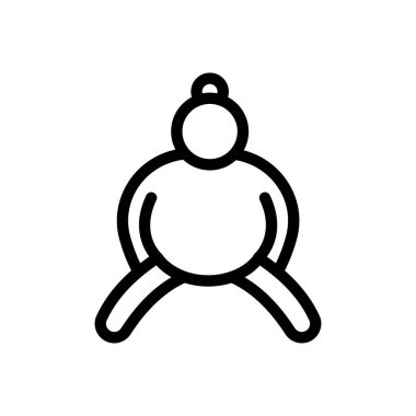 sumo vector illustration on a transparent background.Premium quality symbols.Thin line icon for concept and graphic design.