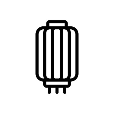 Şeffaf bir arkaplan üzerinde fener vektör çizimi. Premium kalite semboller. Konsept ve grafik tasarım için ince çizgi simgesi.