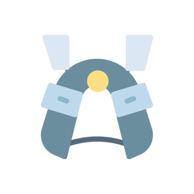 samurai vector illustration on a transparent background.Premium quality symbols.Stroke icon for concept and graphic design.