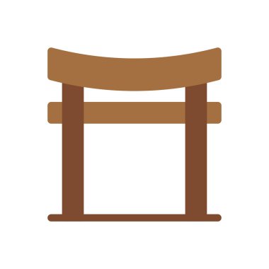 shrine vector illustration on a transparent background.Premium quality symbols.Stroke icon for concept and graphic design. 