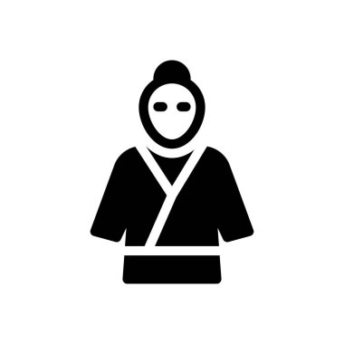 kimono vector illustration on a transparent background.Premium quality symbols.Glyphs icon for concept and graphic design. 