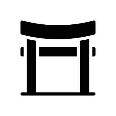 shrine vector illustration on a transparent background.Premium quality symbols.Glyphs icon for concept and graphic design. 