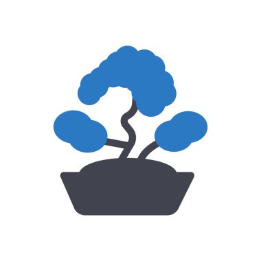 bonsai vector illustration on a transparent background.Premium quality symbols.Glyphs icon for concept and graphic design.