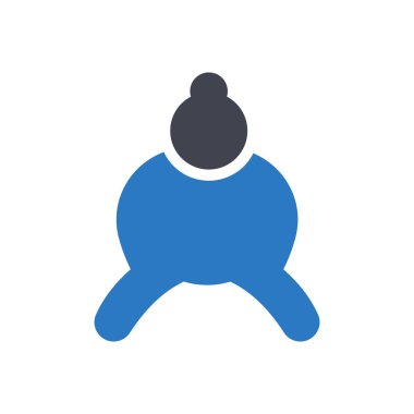 sumo vector illustration on a transparent background.Premium quality symbols.Glyphs icon for concept and graphic design.