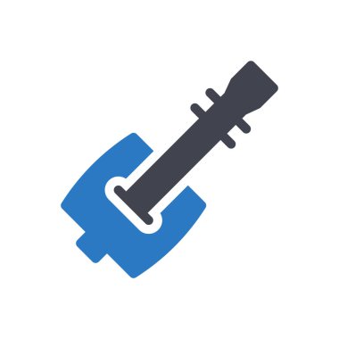 shamisen vector illustration on a transparent background.Premium quality symbols.Glyphs icon for concept and graphic design.