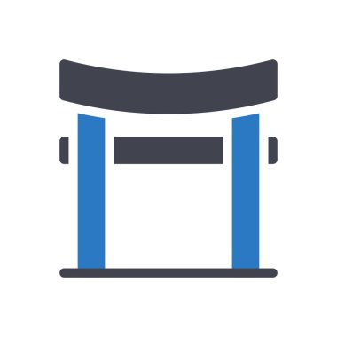 shrine vector illustration on a transparent background.Premium quality symbols.Glyphs icon for concept and graphic design. 