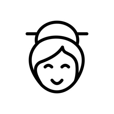 Şeffaf bir arkaplanda kadın vektör çizimi. Premium kalite semboller. Konsept ve grafik tasarım için ince çizgi simgesi.. 